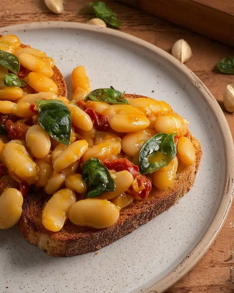 Delicious Tuscan Marry Me Butter Beans dish with fresh ingredients