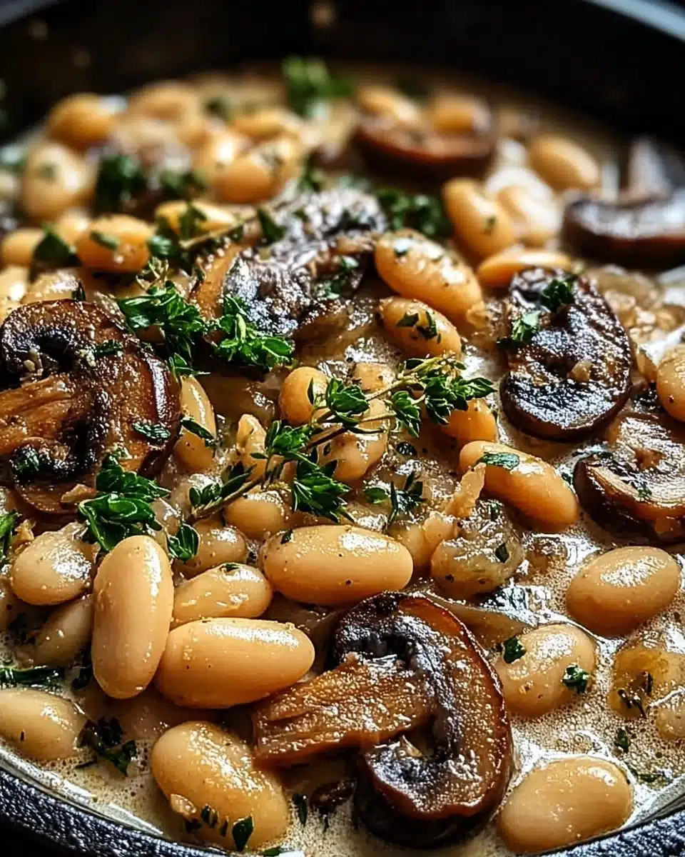 Creamy White Bean and Mushroom Skillet Dinner