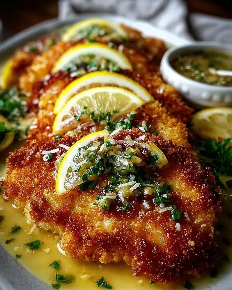 Easy Zesty Lemon Pecorino Crispy Chicken