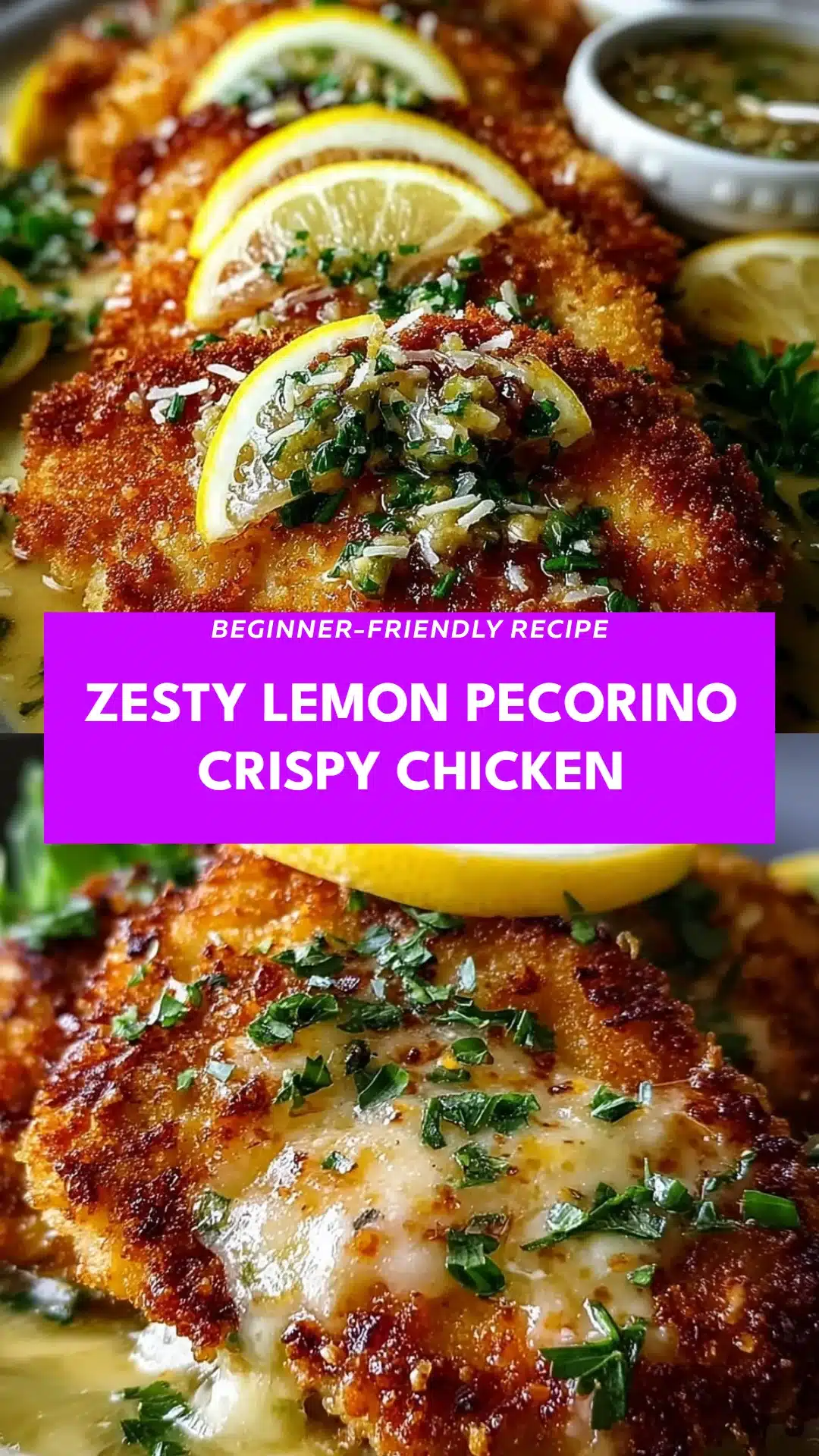 Zesty Lemon Pecorino Crispy Chicken