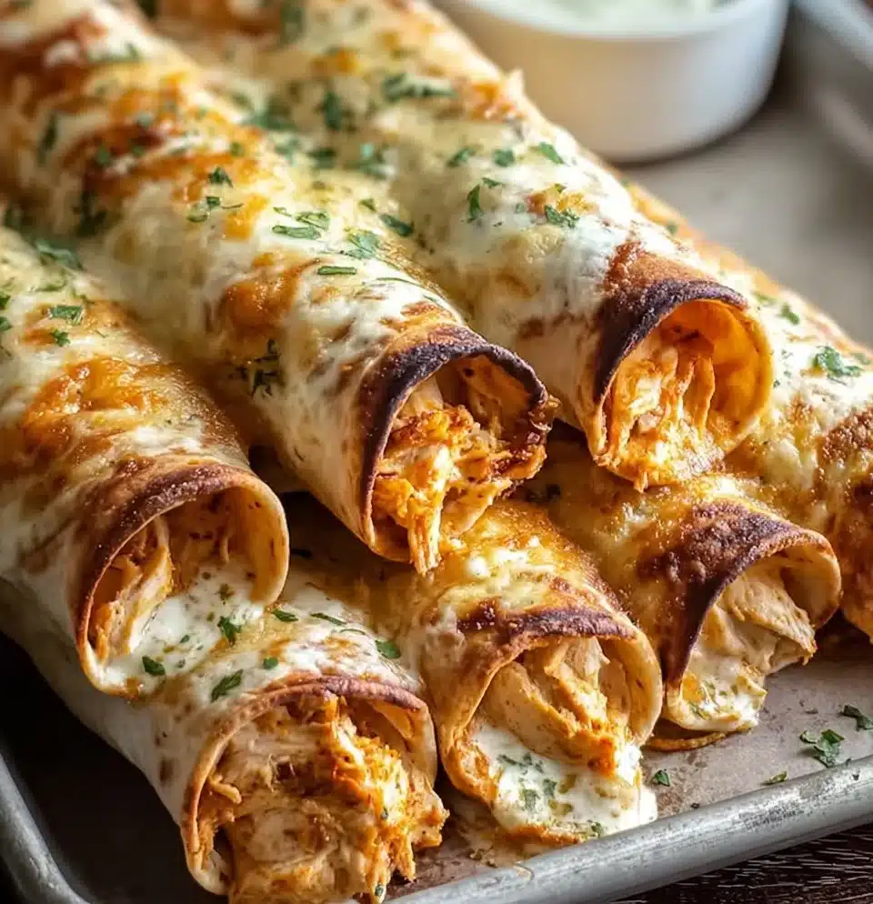 The Ultimate Baked Cream Cheese Chicken Taquitos
