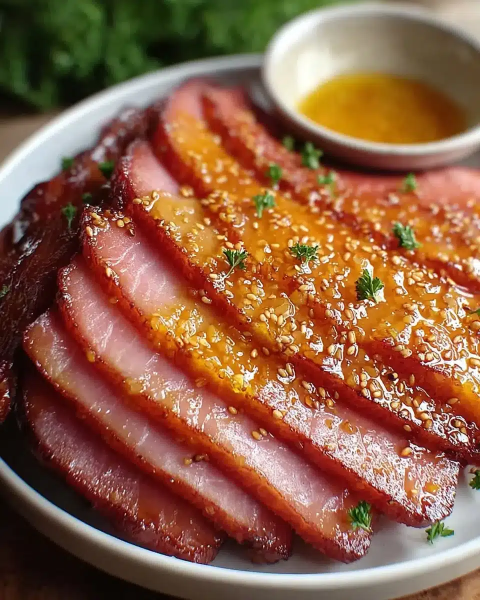 Baked Honey Ham Slices