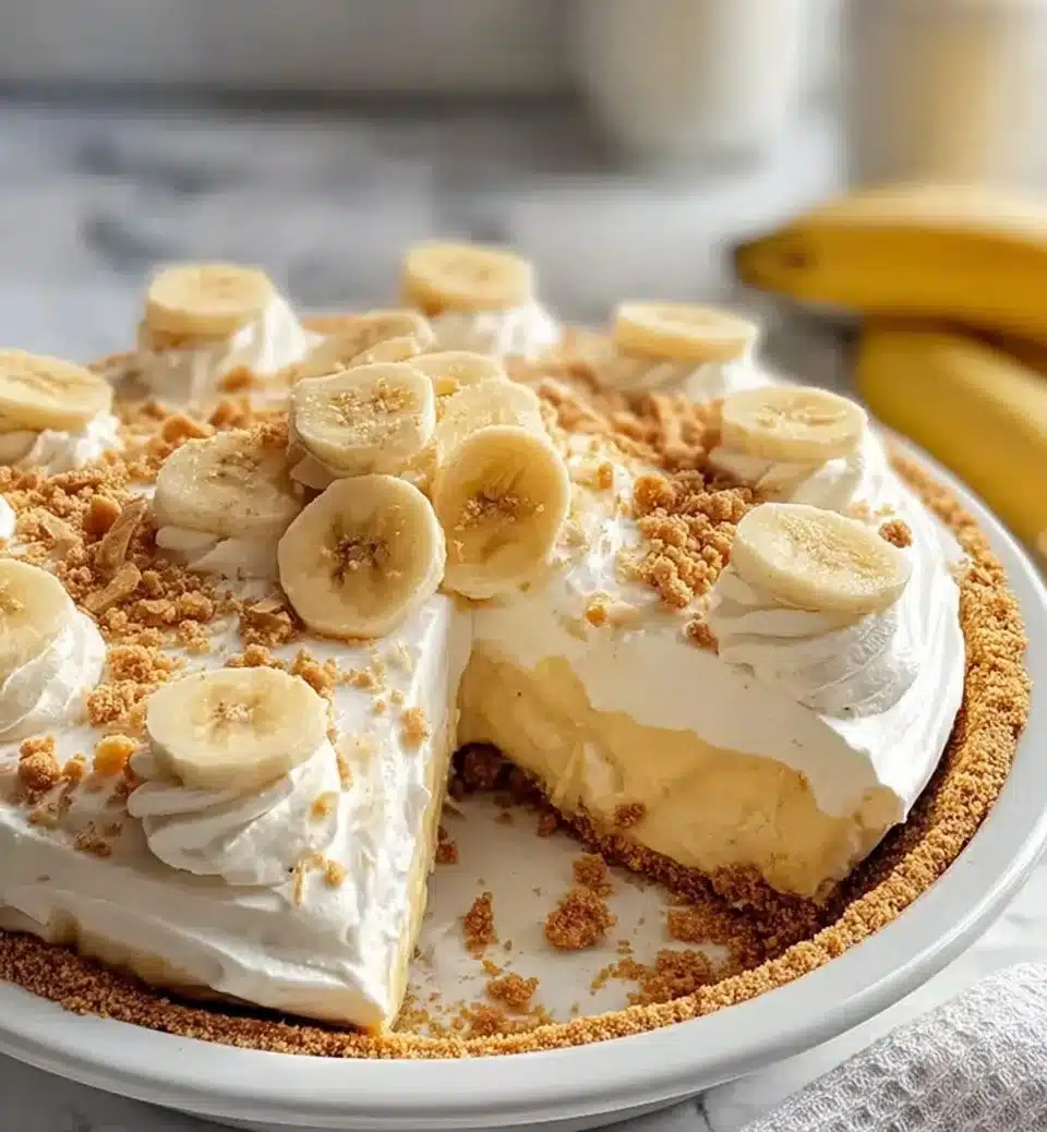 Homemade Banana Pudding Pie