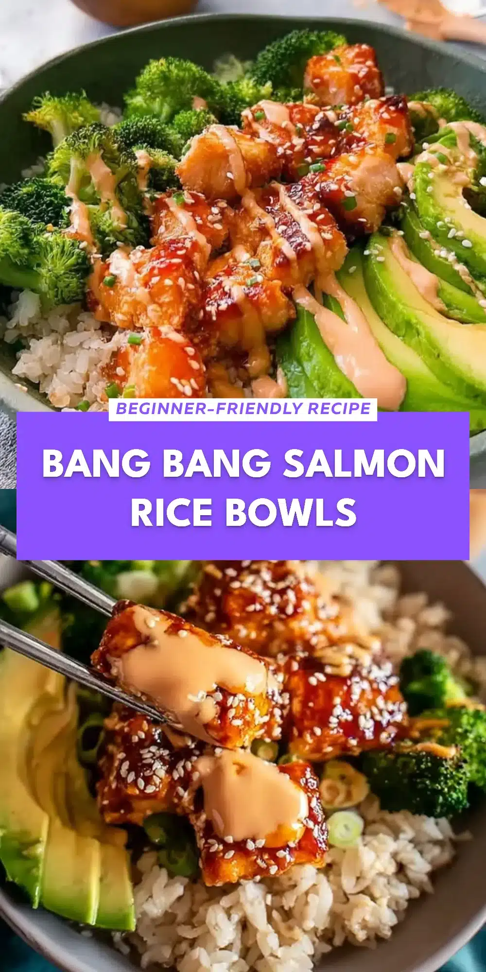 Bang Bang Salmon Rice Bowls