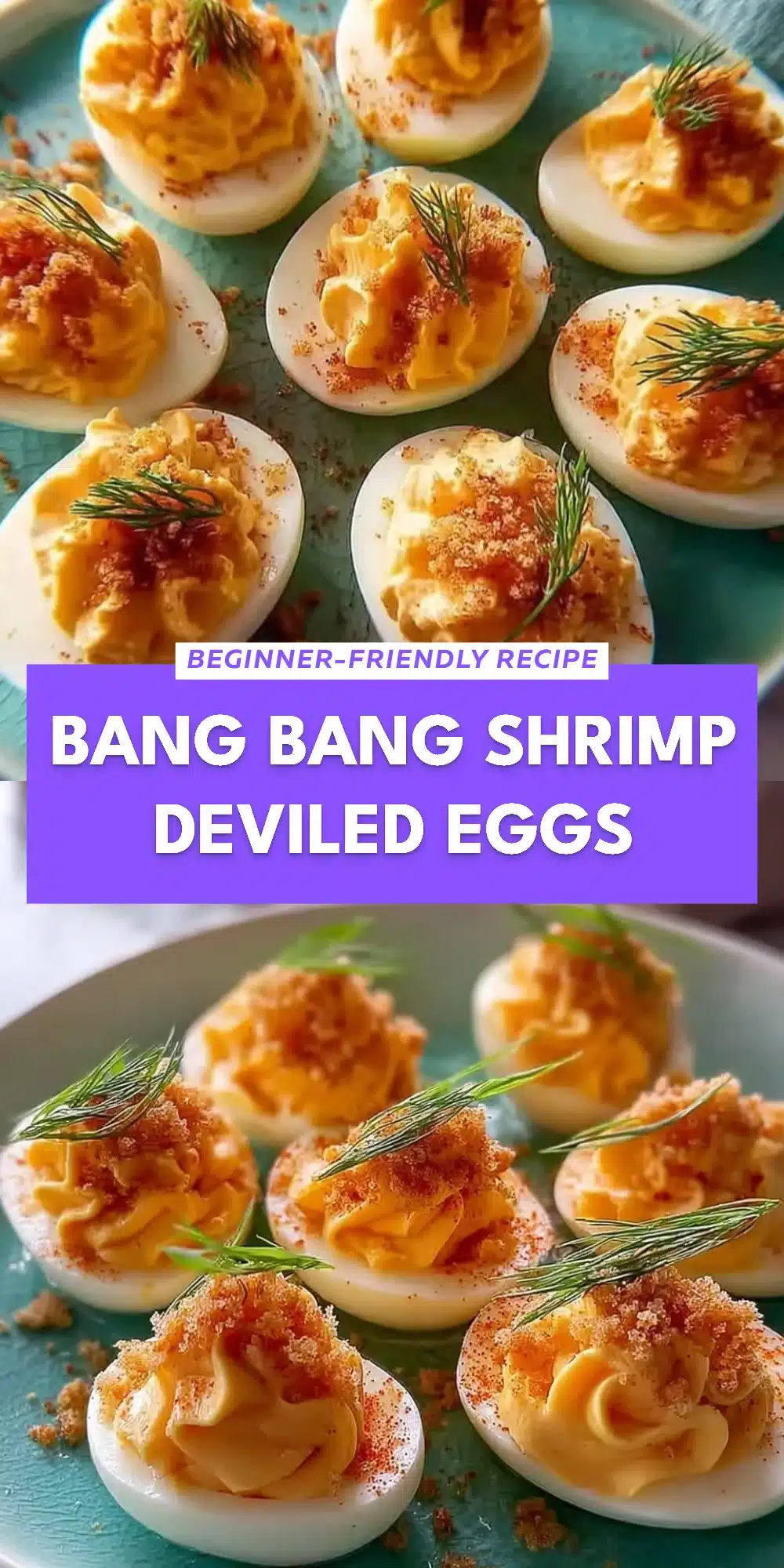 Bang Bang Shrimp Deviled Eggs