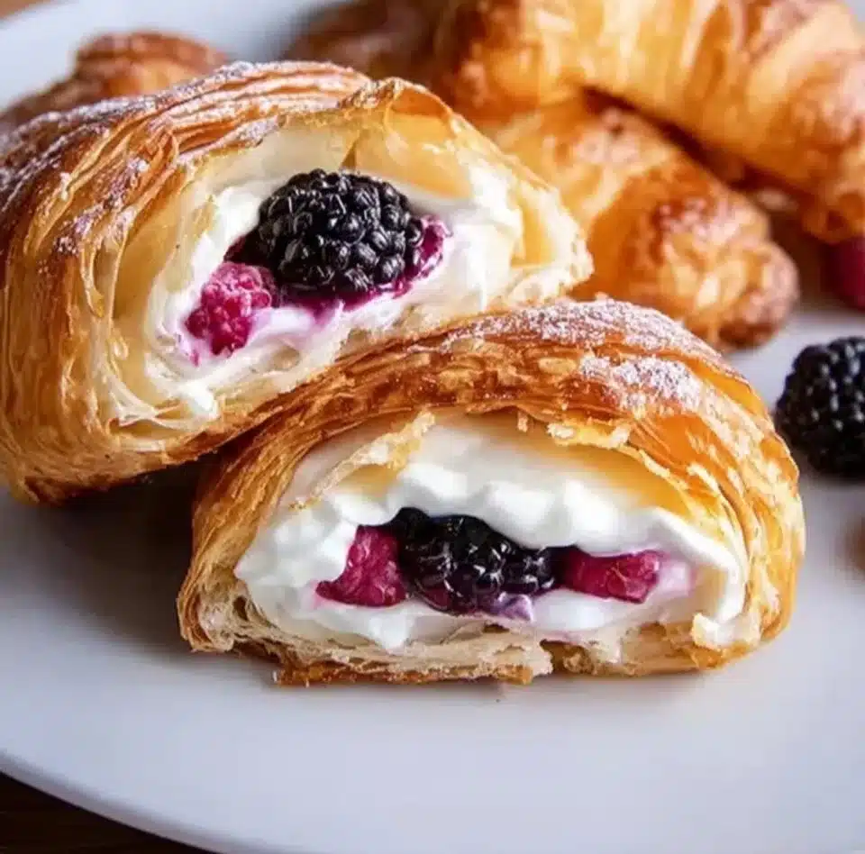 Berry & Cream-Filled Croissants