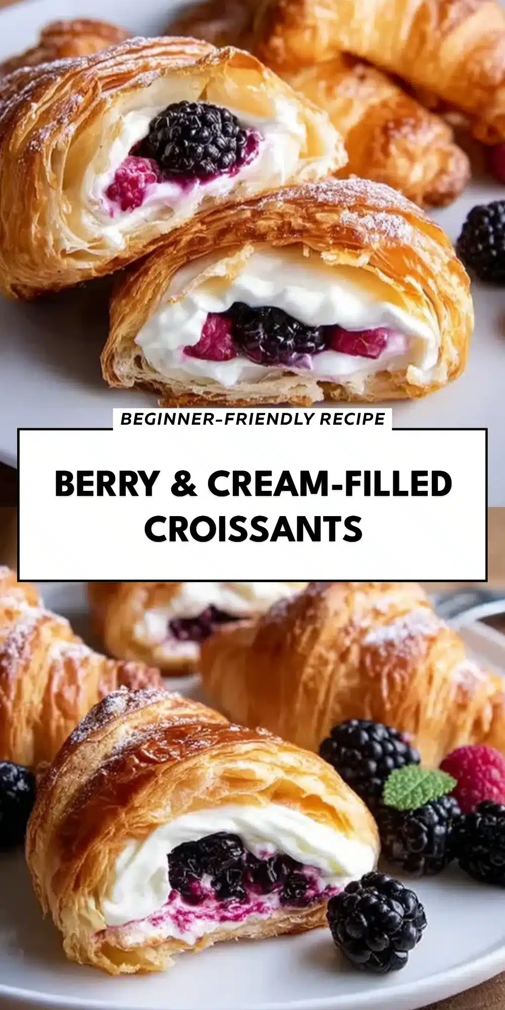 Berry & Cream-Filled Croissants