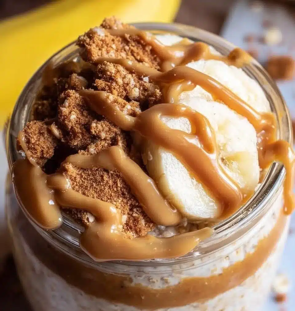 Quick Biscoff Overnight Oats