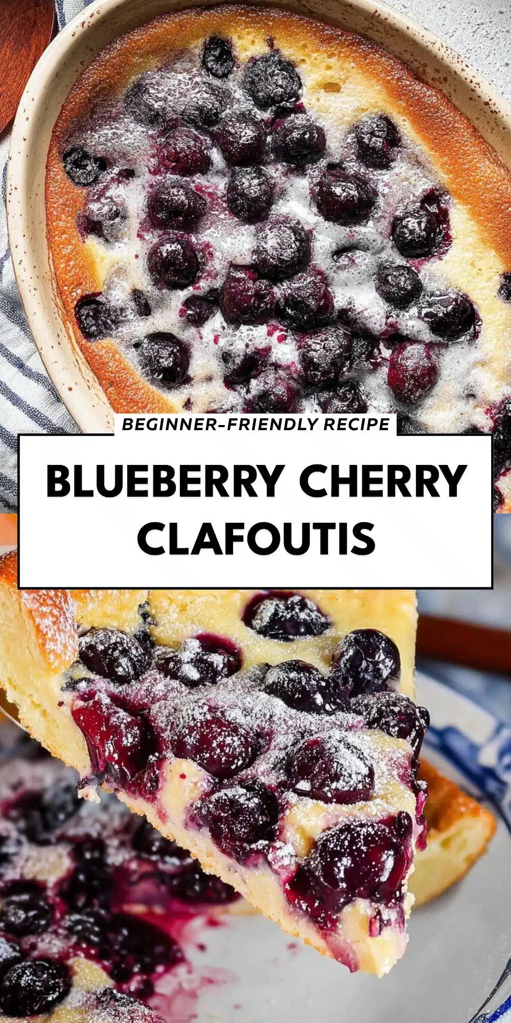 Blueberry Cherry Clafoutis