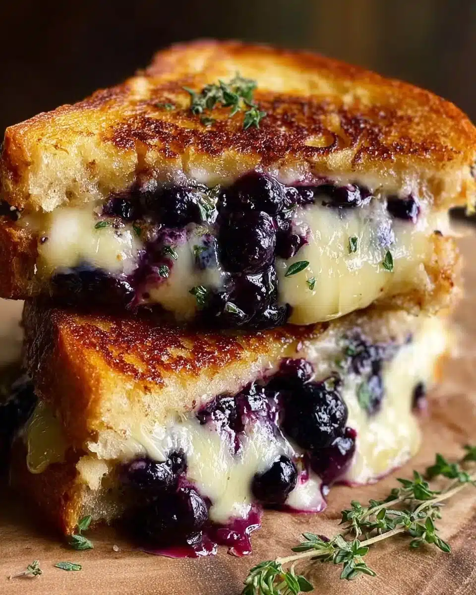 Juicy Blueberry Grilled Cheese