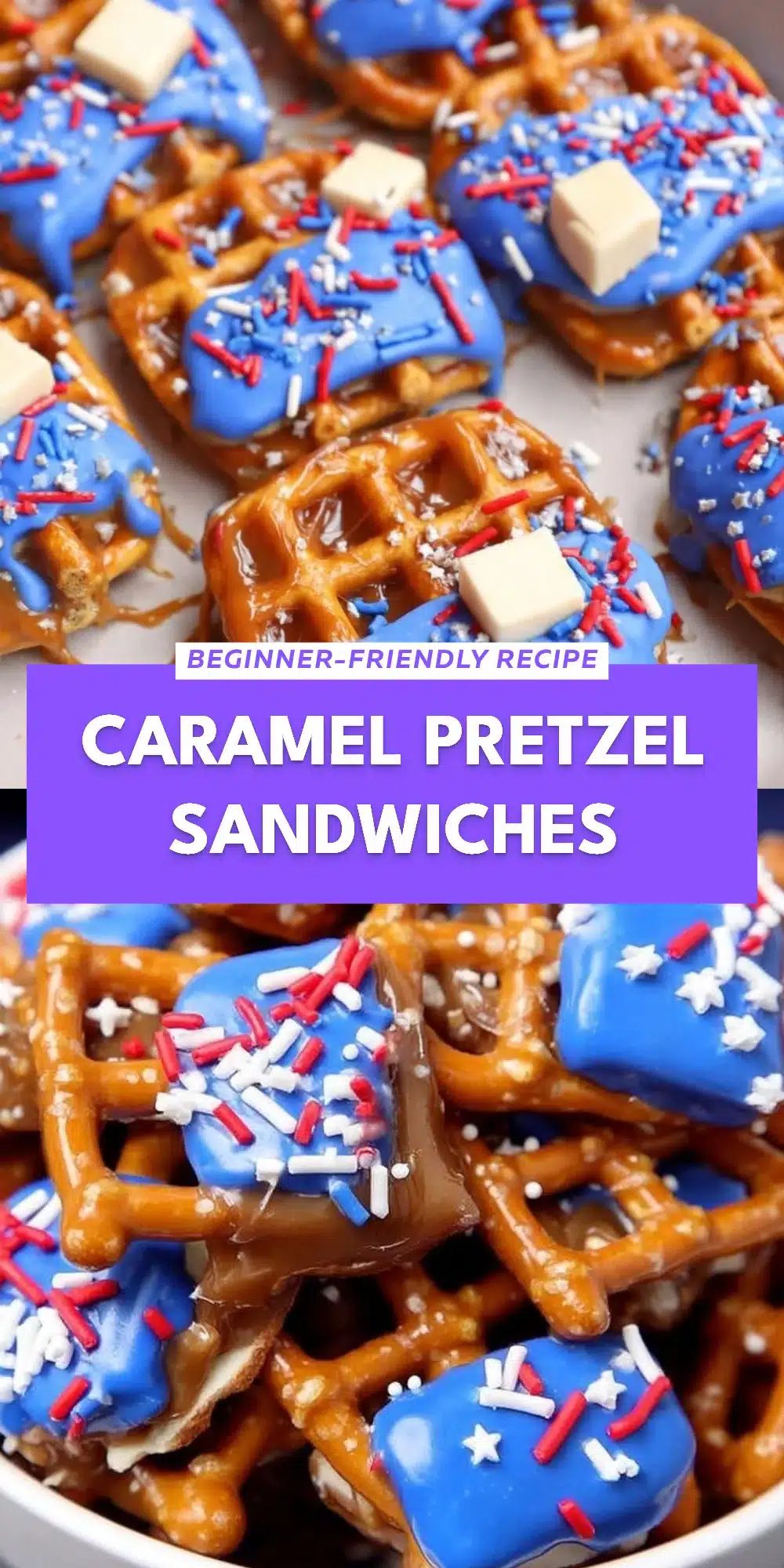 Caramel Pretzel Sandwiches