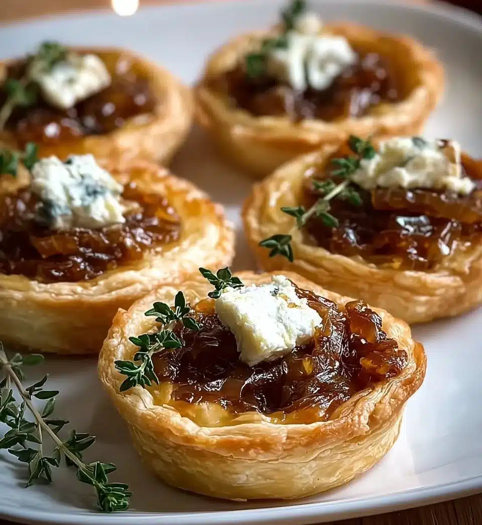 Caramelized Onion and Goat Cheese Tarts