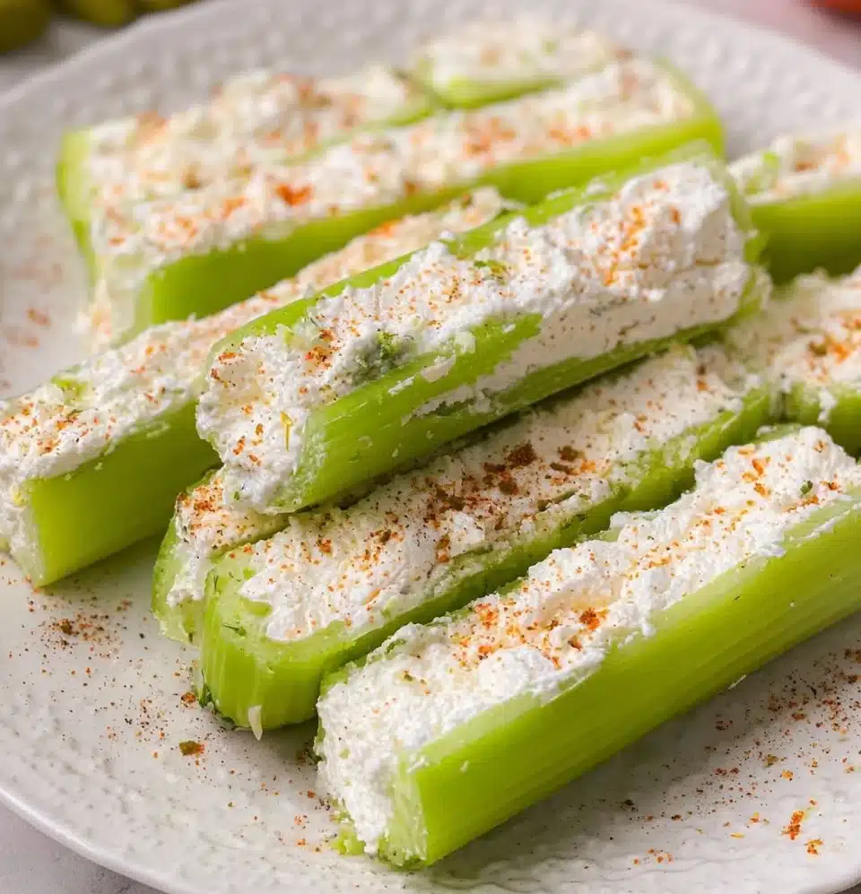Cream Cheese Stuffed Celery