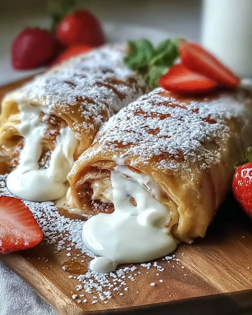 Air Fryer Cheesecake Chimichangas