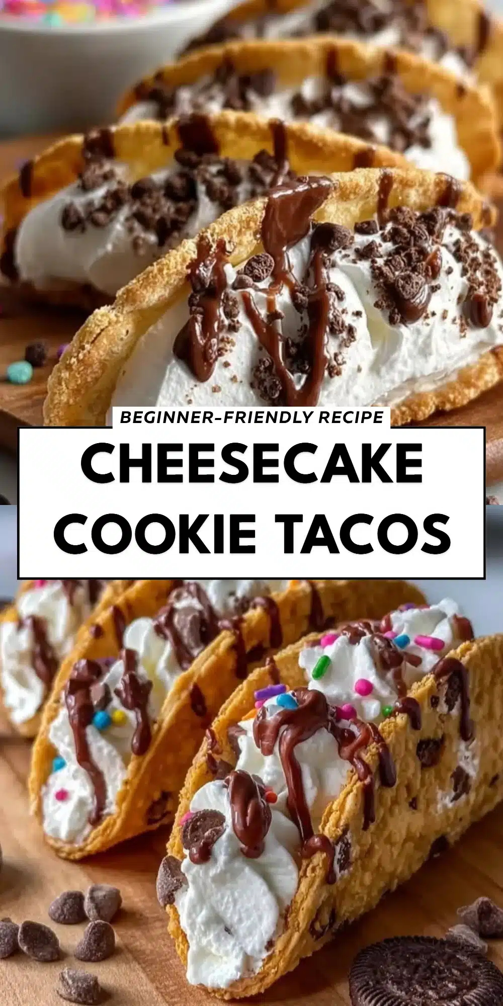 Cheesecake Cookie Tacos
