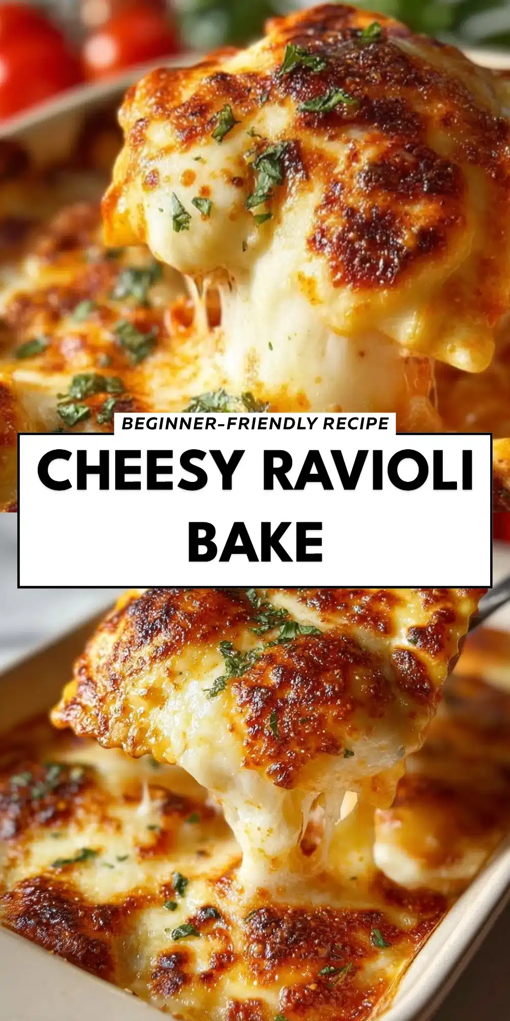 Cheesy Ravioli Bake