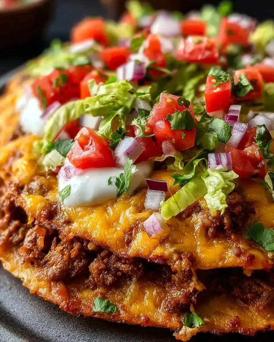 Cheesy Taco Bell Mexican Pizza