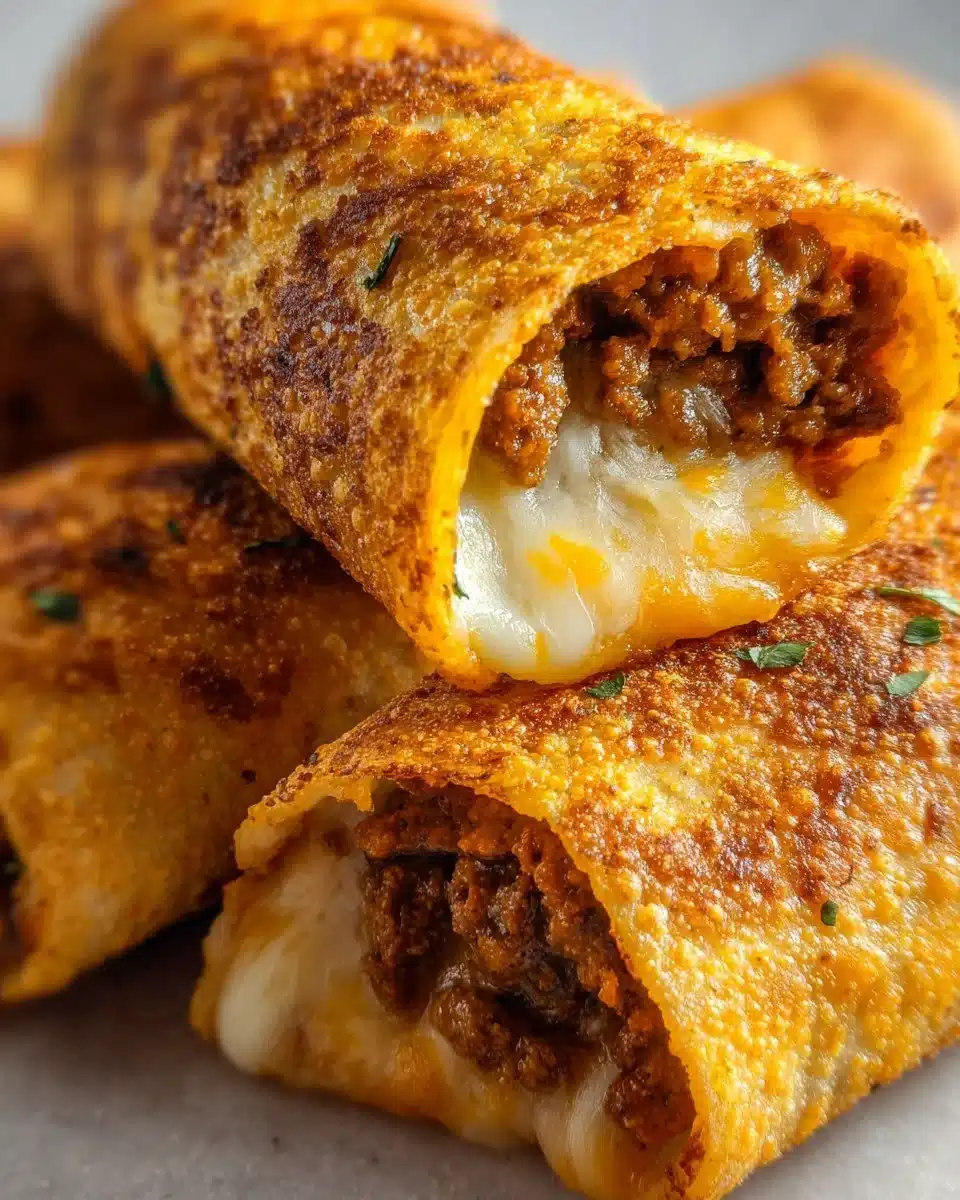 Cheesy taco sticks served with dipping sauce on a wooden plate.