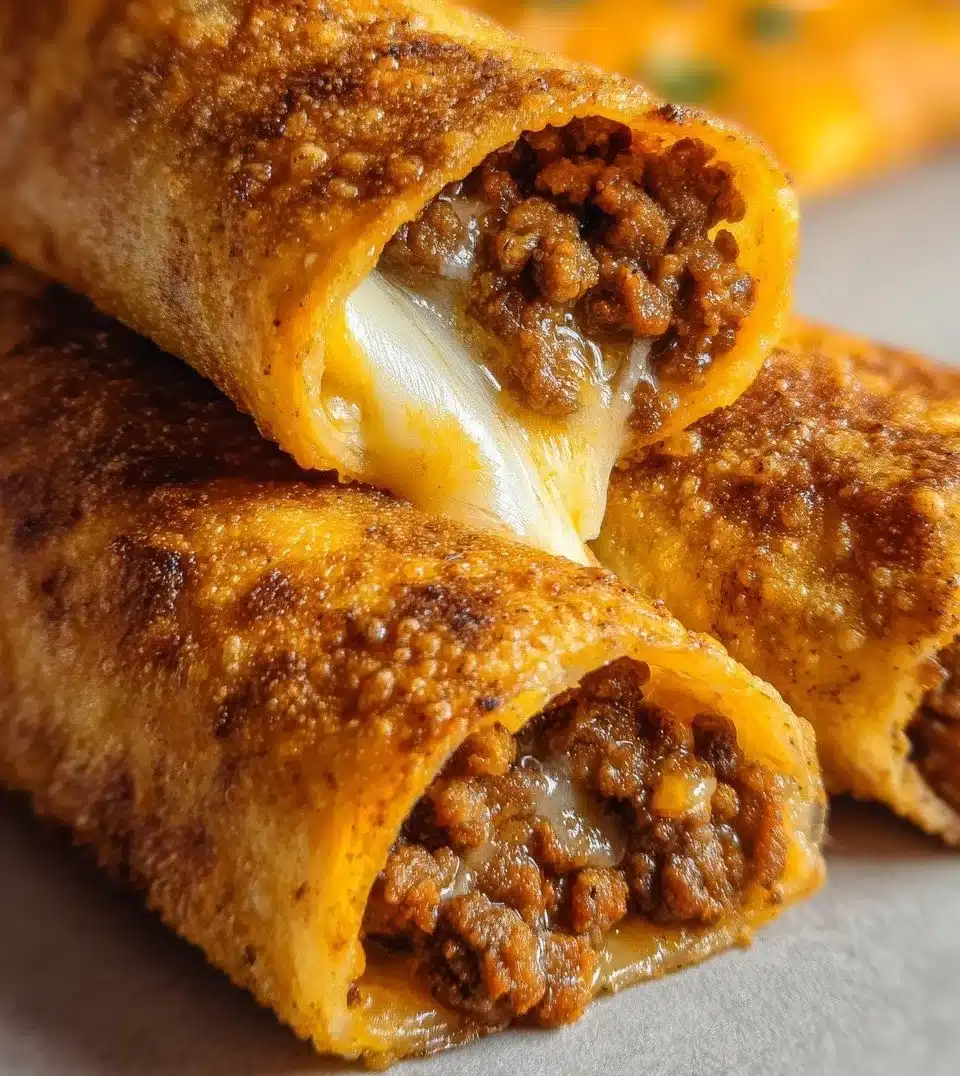 Cheesy taco sticks served with dipping sauce on a plate