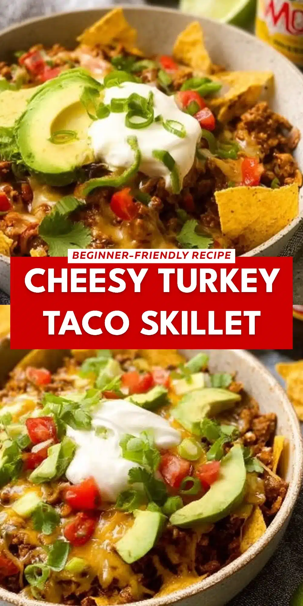Cheesy Turkey Taco Skillet
