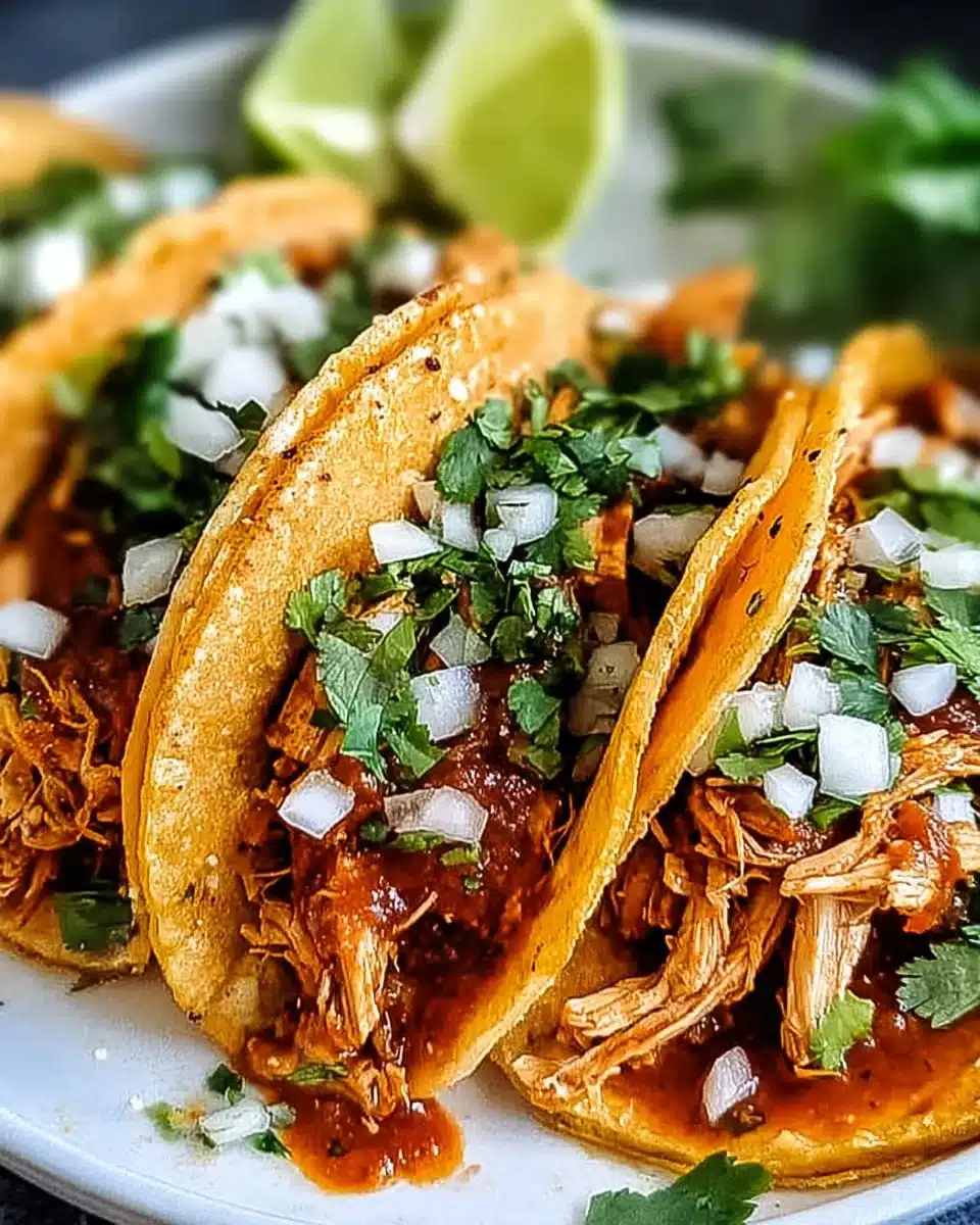 Viral Chicken Birria Tacos Recipe from Scratch
