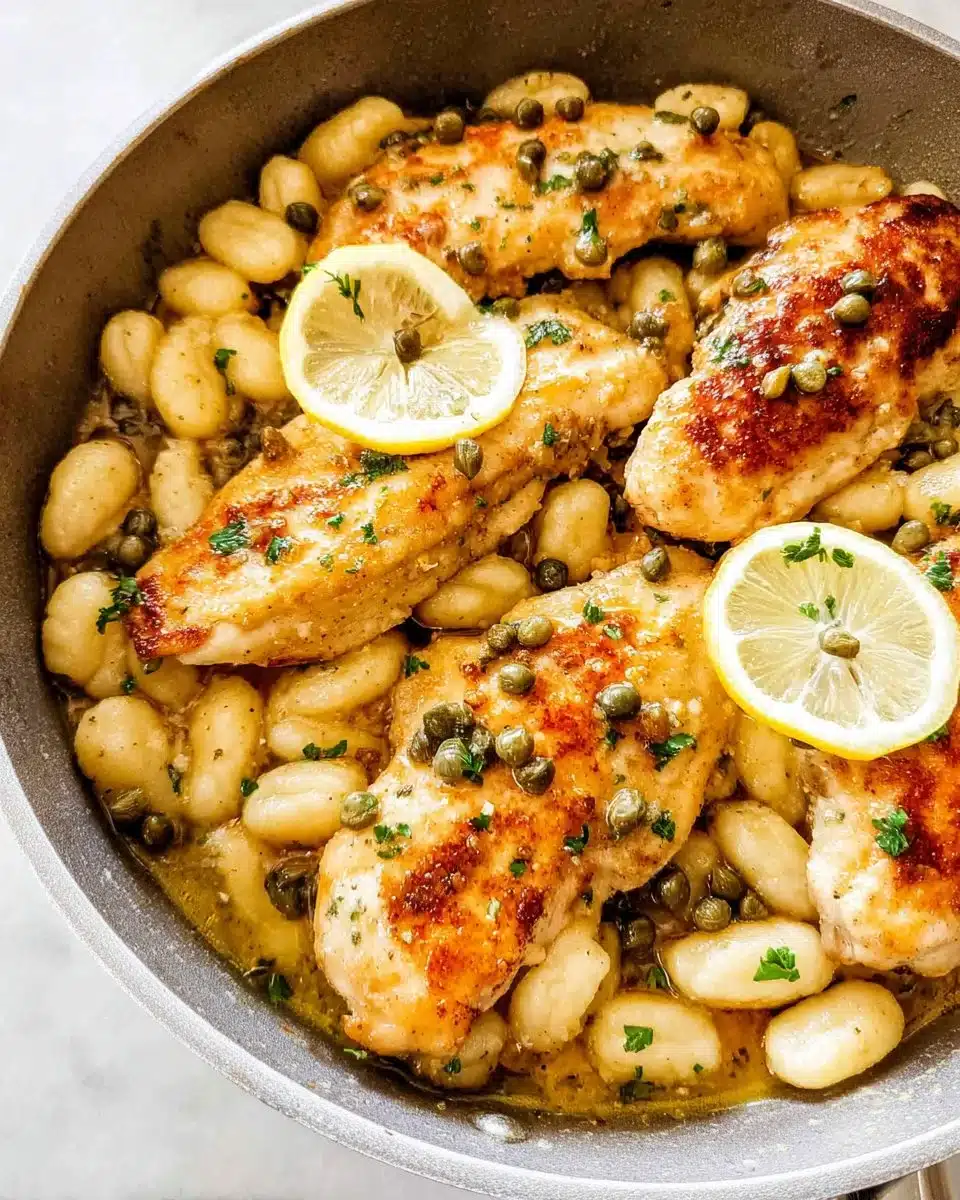 Chicken Piccata with Gnocchi
