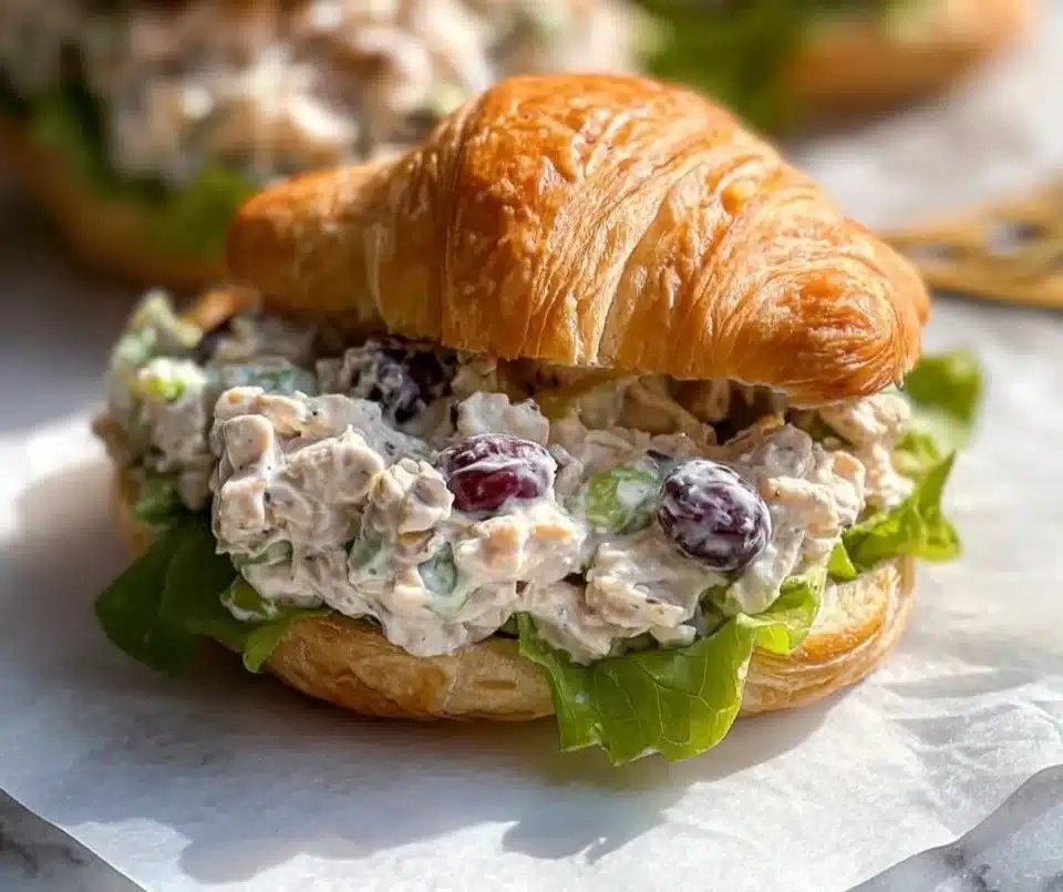 Best Chicken Salad Croissants: Spring Luncheon Delight