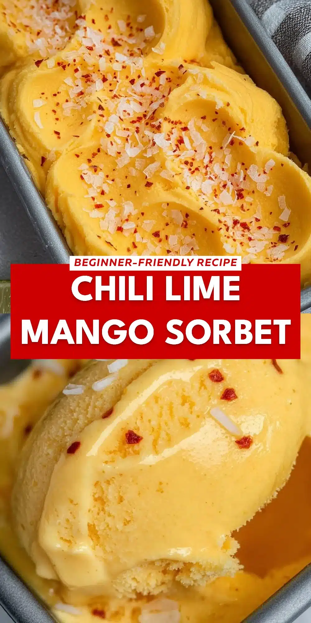 Chili Lime Mango Sorbet