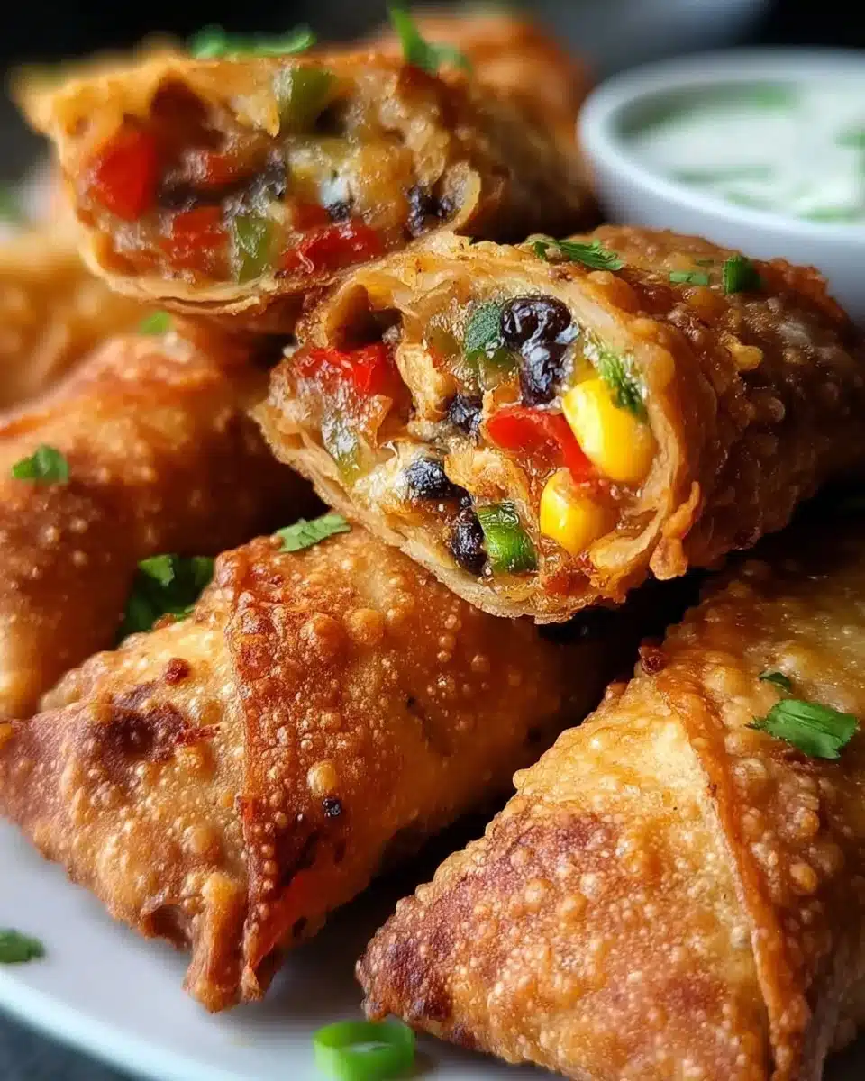Chili's delicious Southwest Eggrolls served with dipping sauce