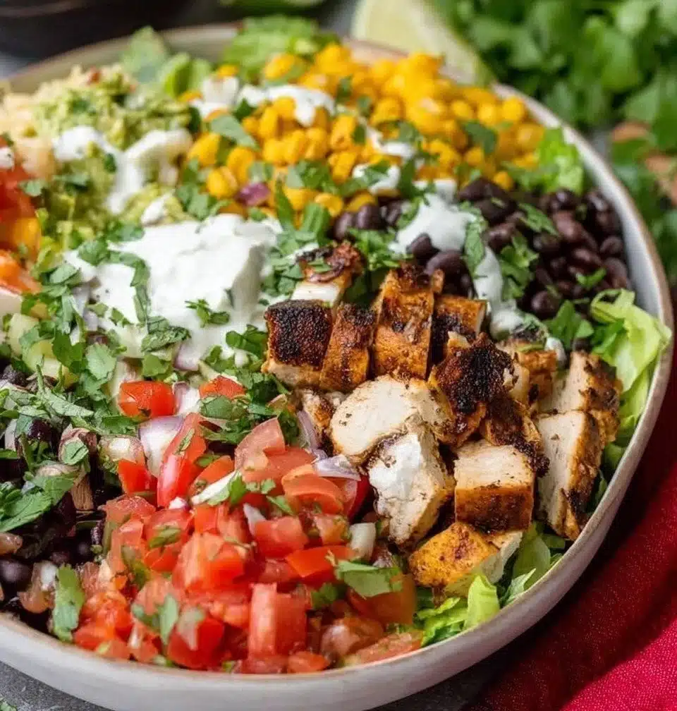 Delicious Chipotle burrito bowl filled with rice, beans, and fresh toppings