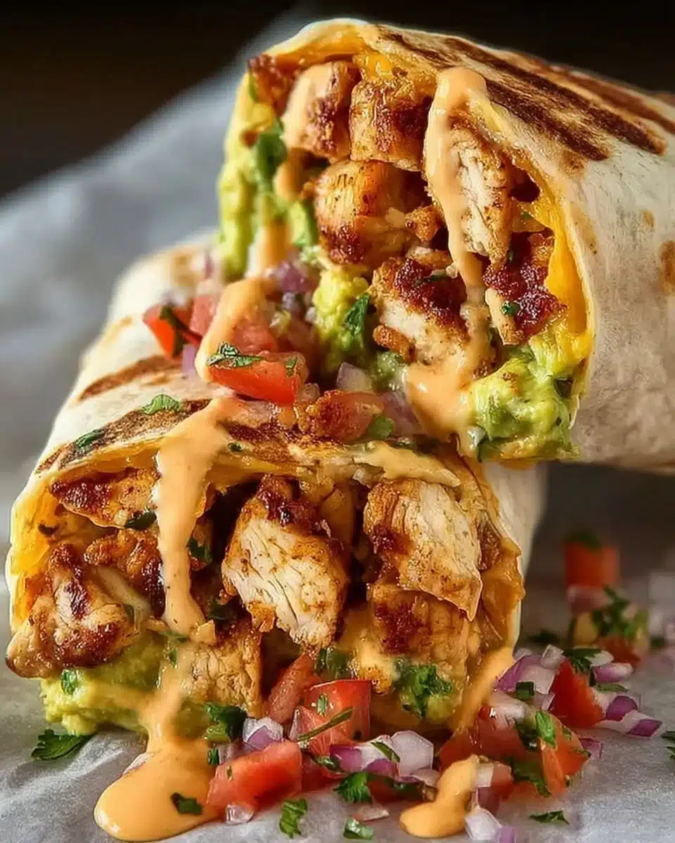 Chipotle Ranch Grilled Chicken Burrito
