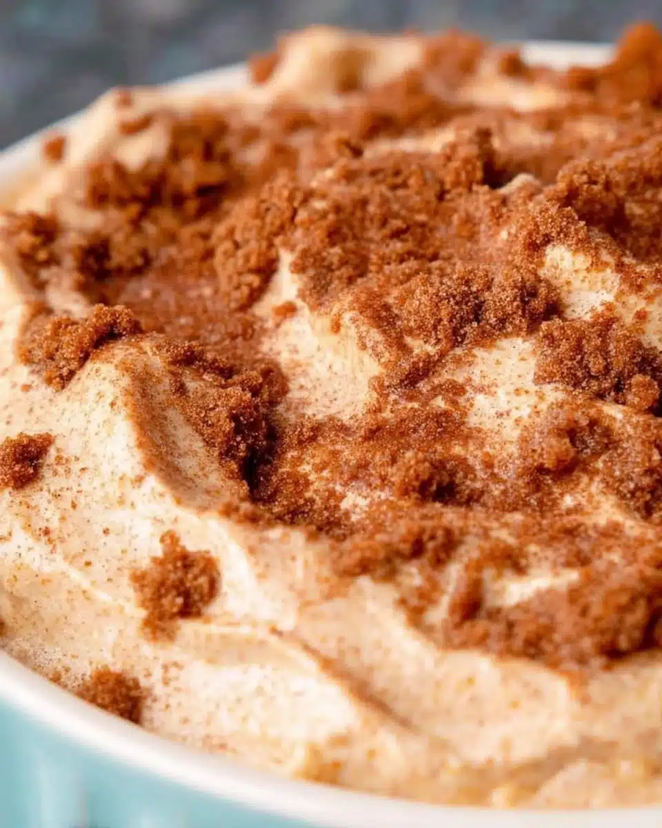 Delicious Churro Cheesecake Dip served with cinnamon sugar churros