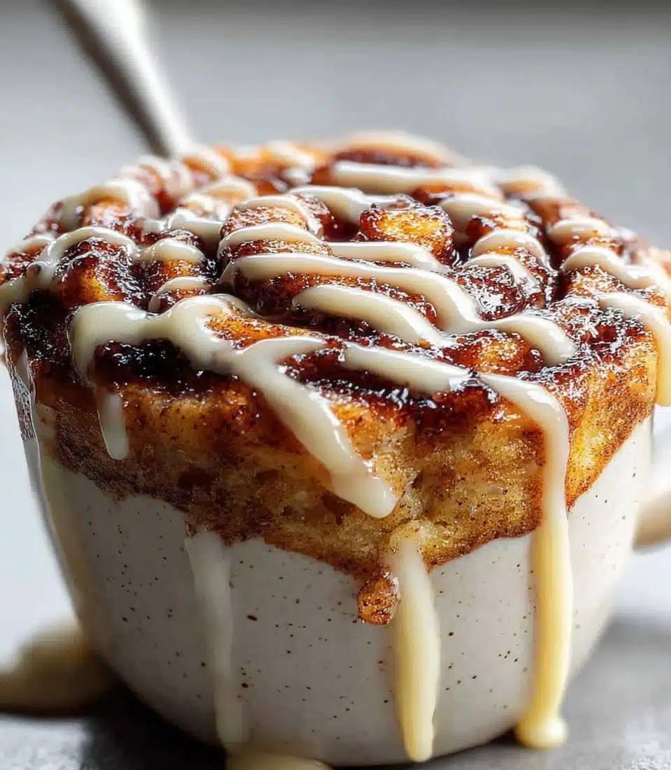 Cinnamon Bun Mug Cake