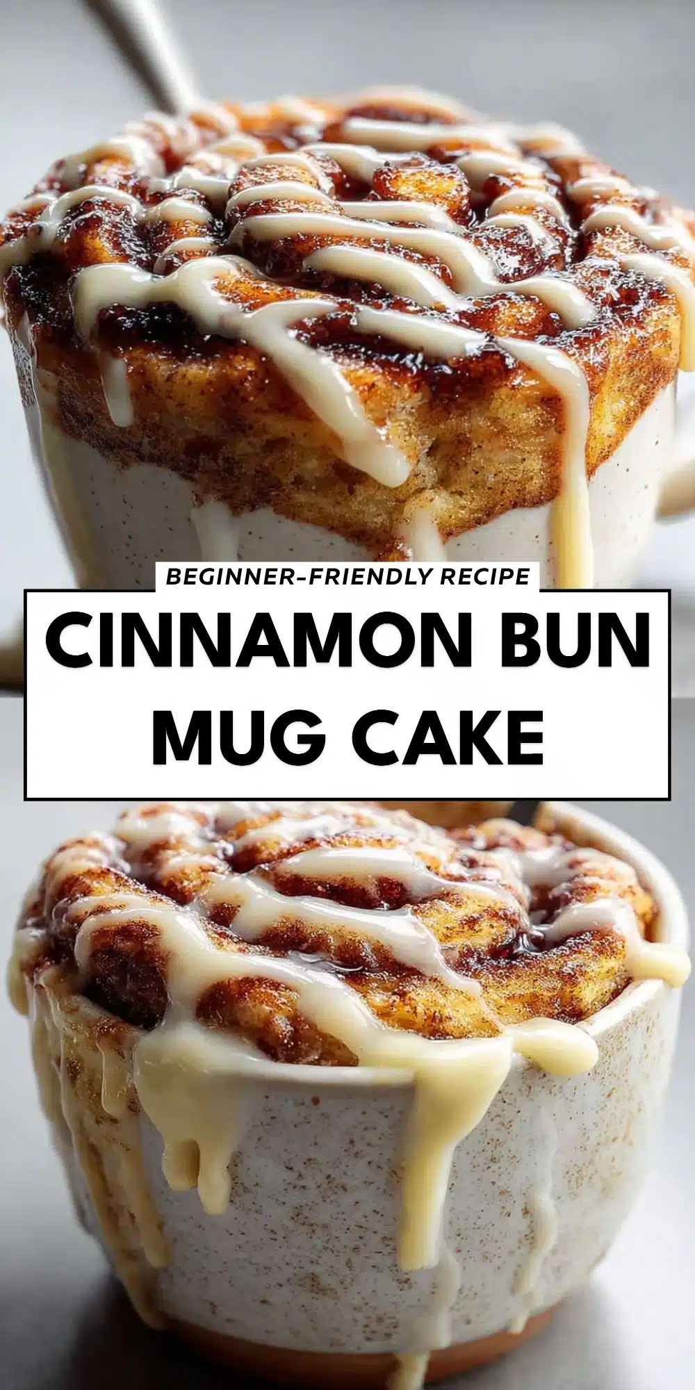 Cinnamon Bun Mug Cake