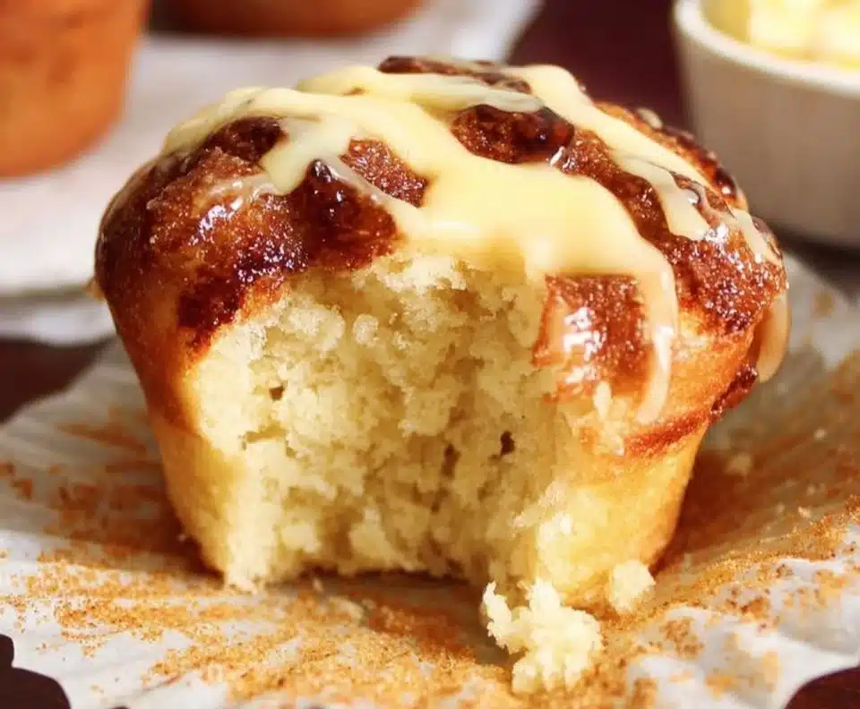 Delicious Crème Brûlée Cupcakes topped with caramelized sugar crust