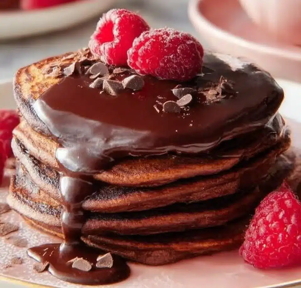 Double Chocolate Morning Pancakes