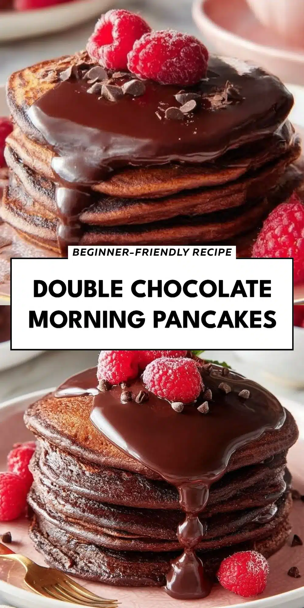 Double Chocolate Morning Pancakes