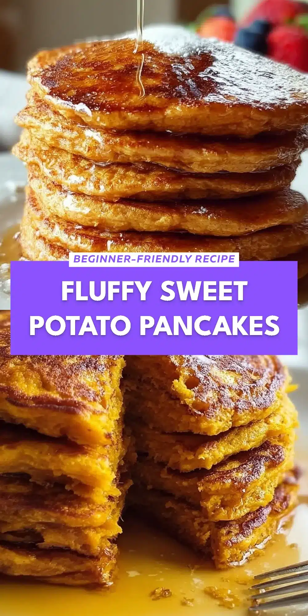 Fluffy Sweet Potato Pancakes
