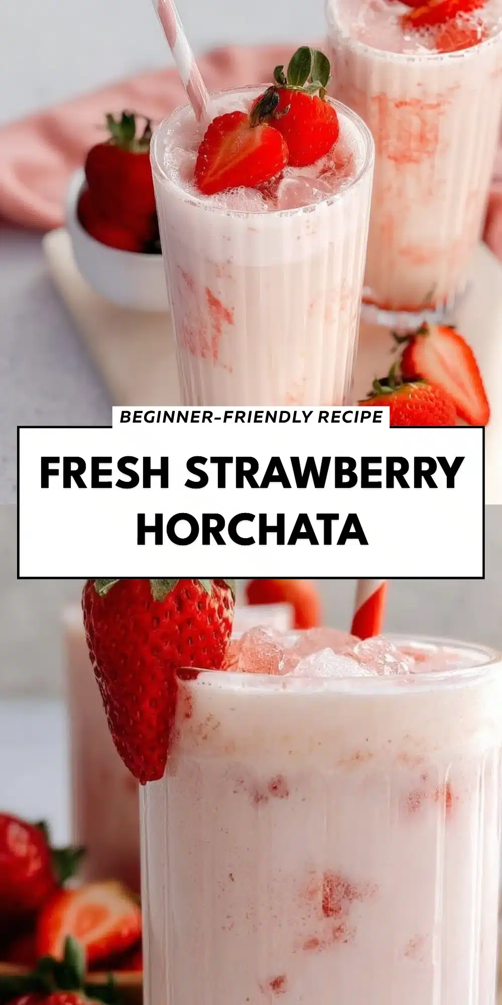 Fresh Strawberry Horchata