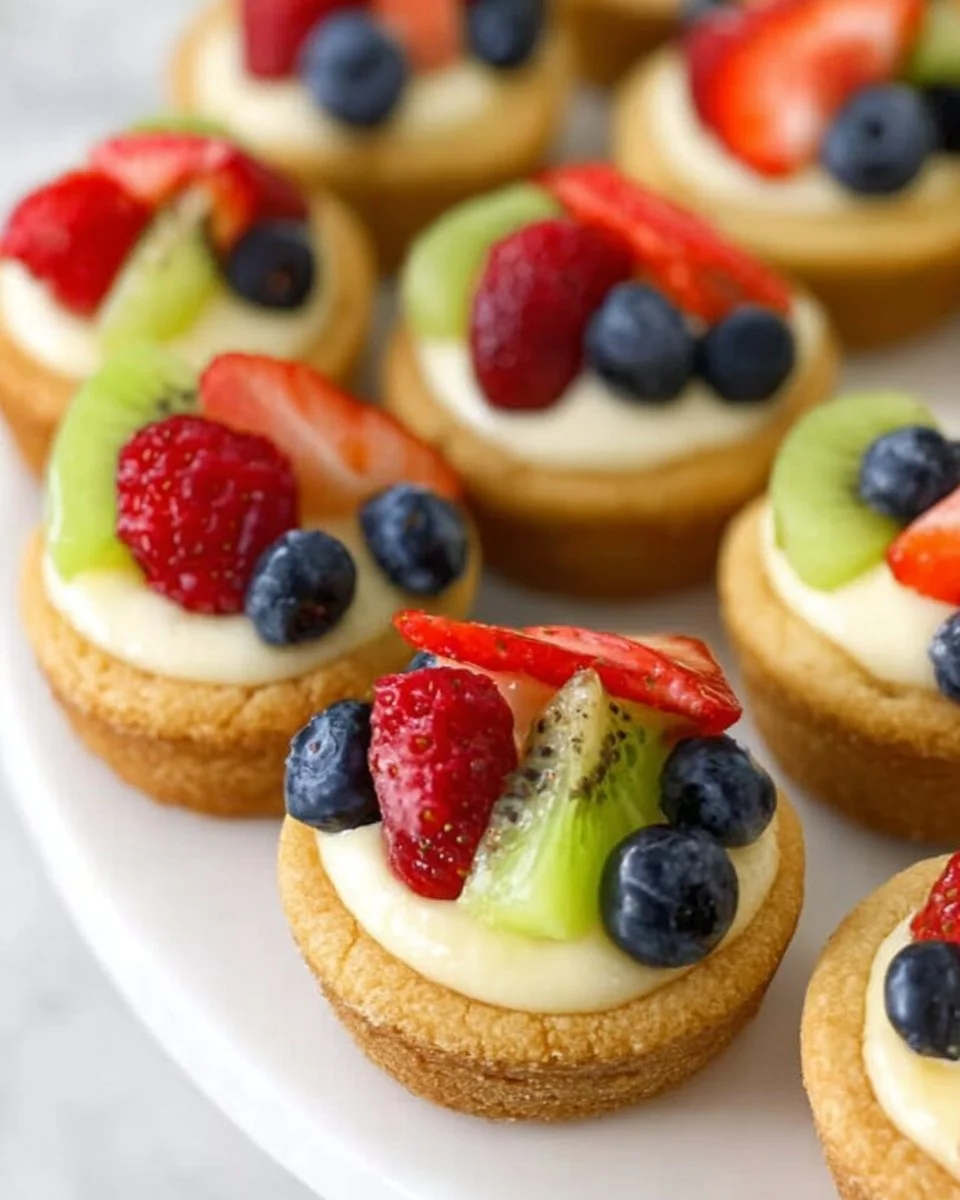 Fruit Cheesecake Sugar Cookie Cups