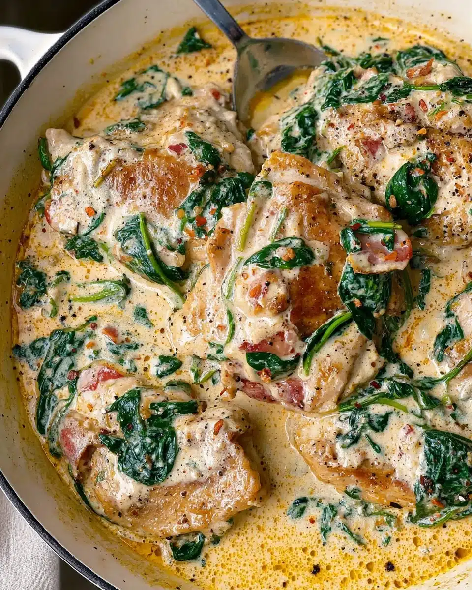Creamy Garlic Butter Chicken with Spinach