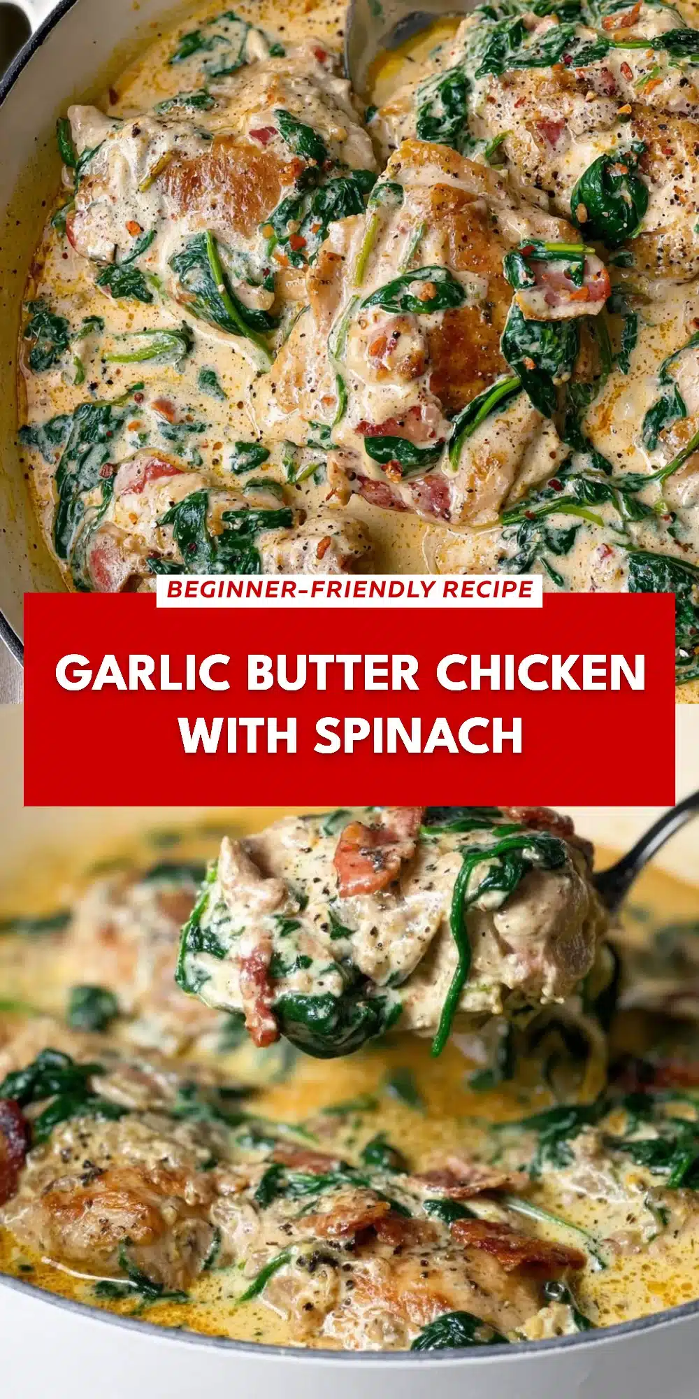 Garlic Butter Chicken with Spinach