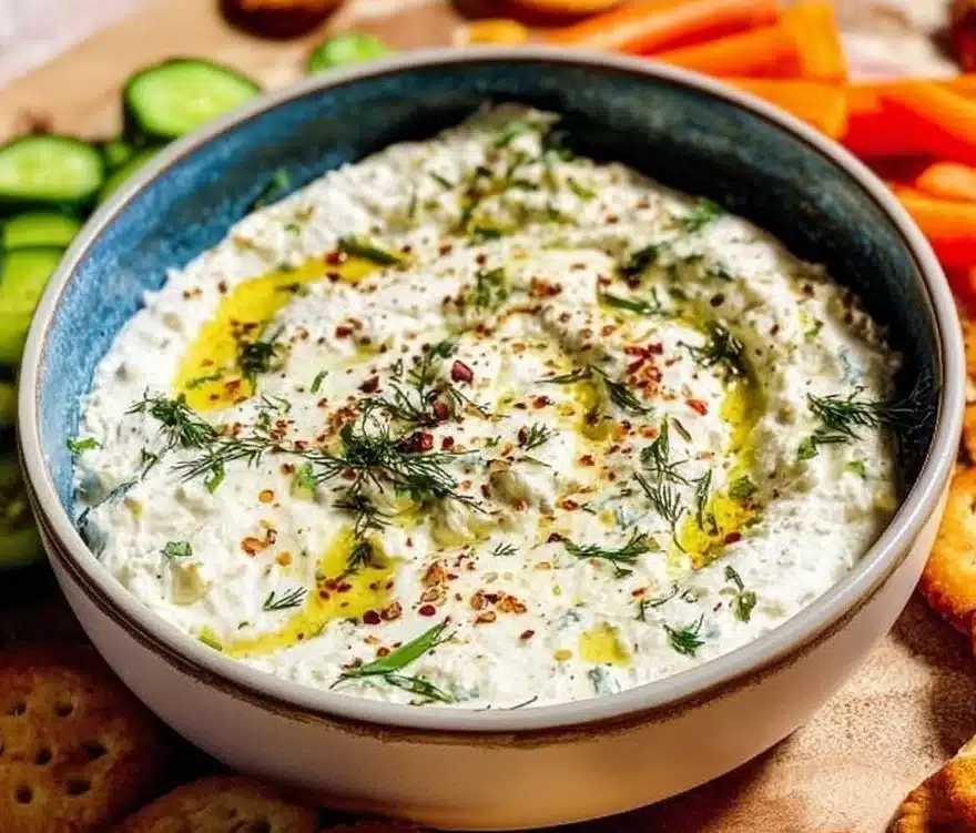 Creamy Garlic Feta Dip