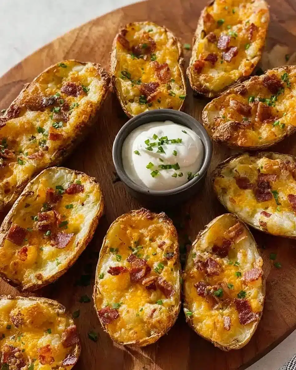 Golden Texas Roadhouse Potato Skins