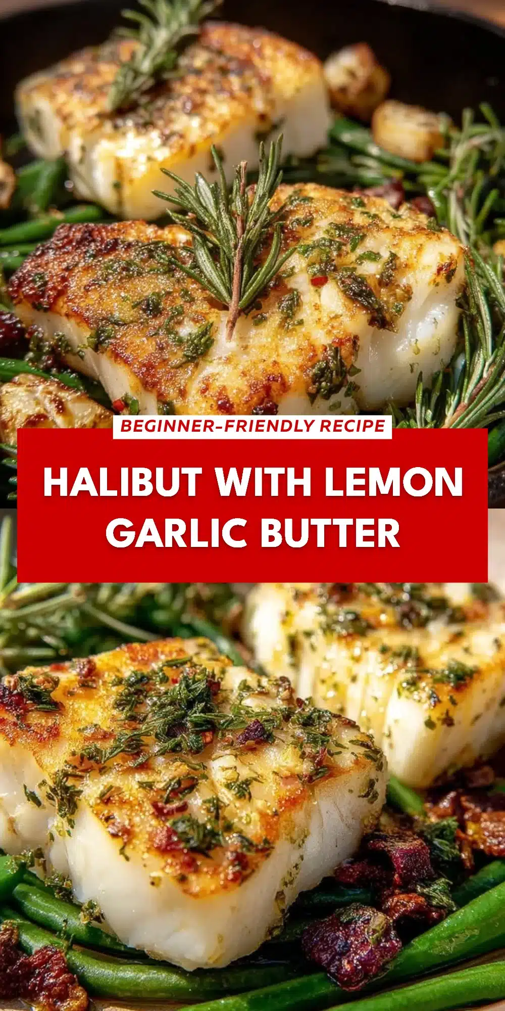 Halibut with Lemon Garlic Butter