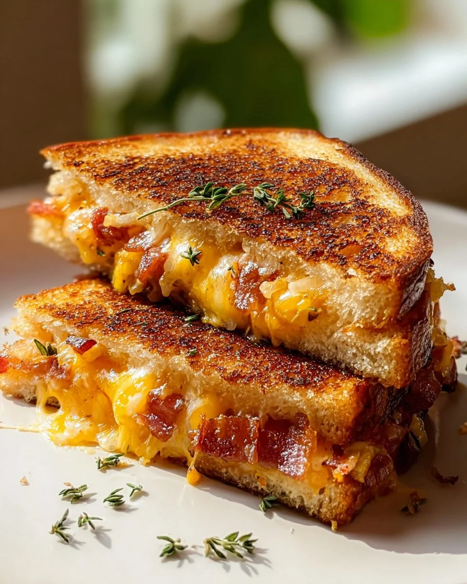 Hawaiian Pizza Grilled Cheese Sandwich