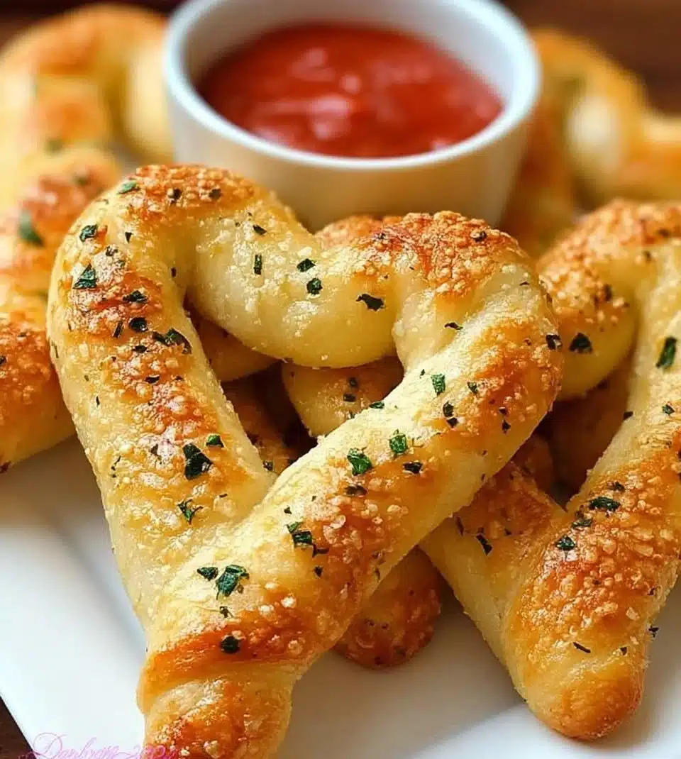 Heart Shaped Breadsticks