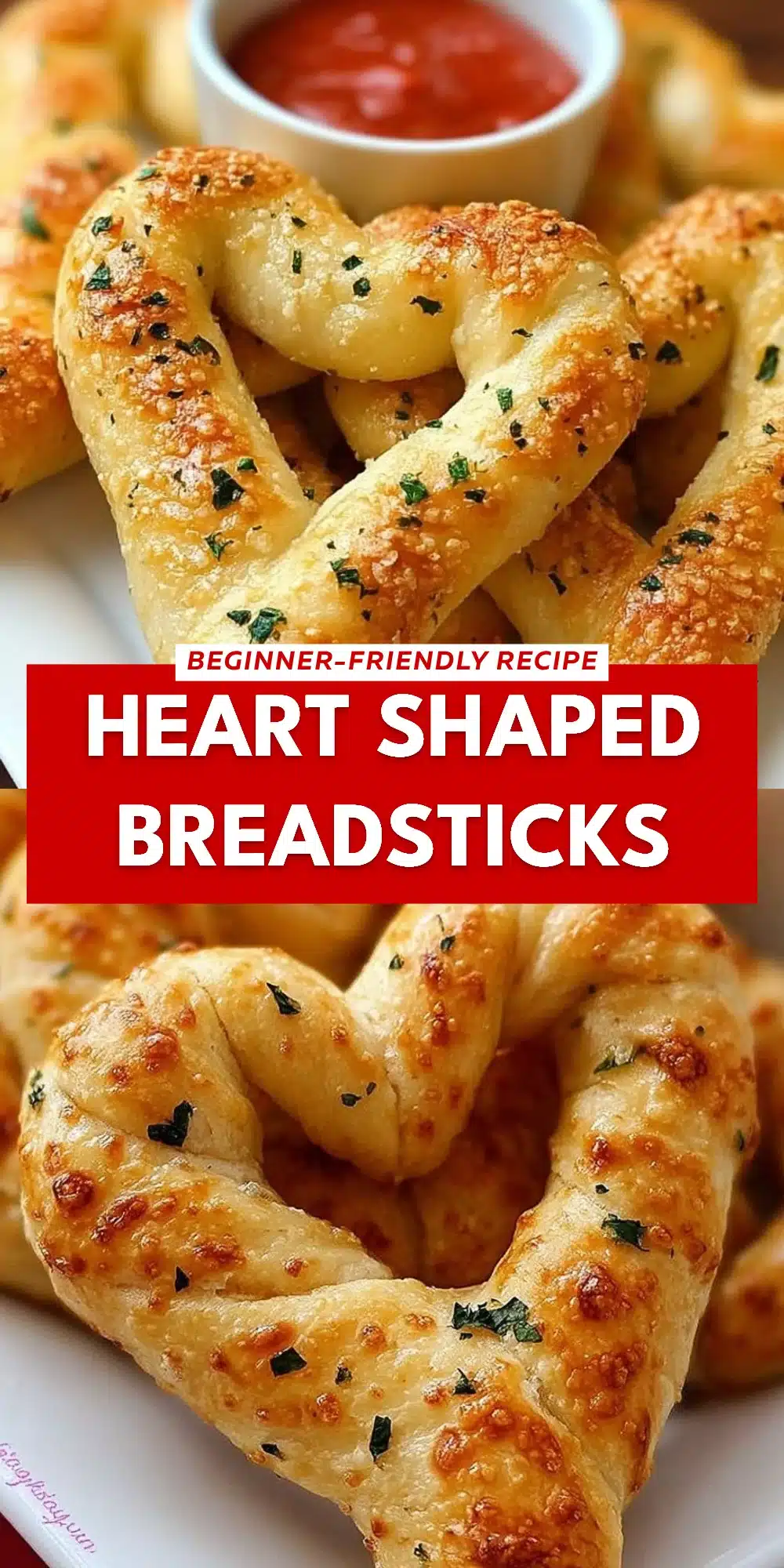 Heart Shaped Breadsticks