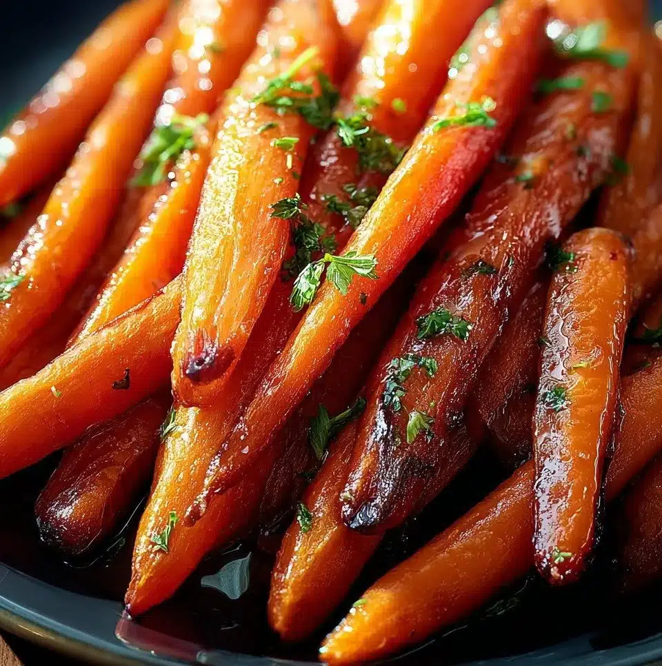 Bowl of honey glazed carrots, a delicious side dish for any meal.