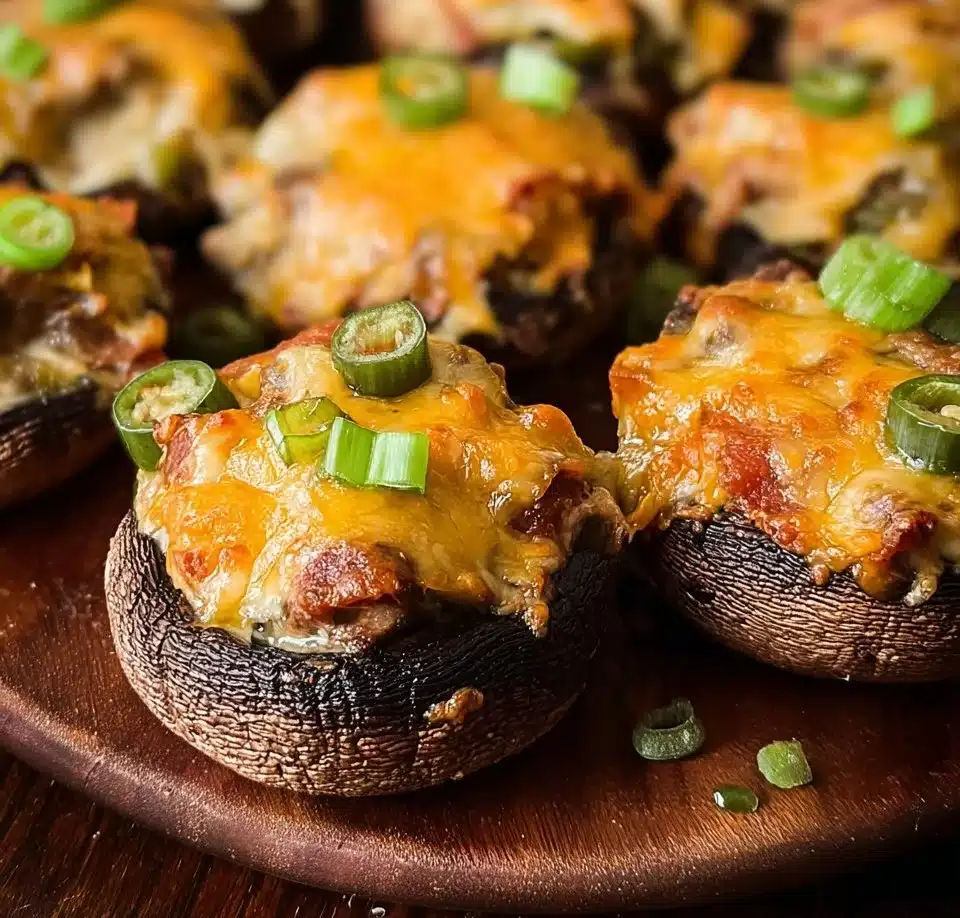 Jalapeño Popper Mushrooms
